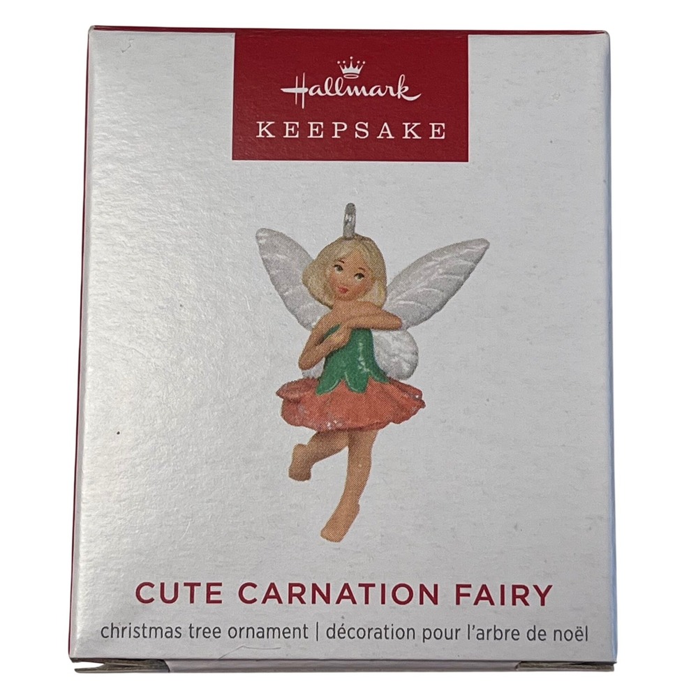 2024 Hallmark Cute Carnation Fairy Miniature Fairy Messengers Ornament